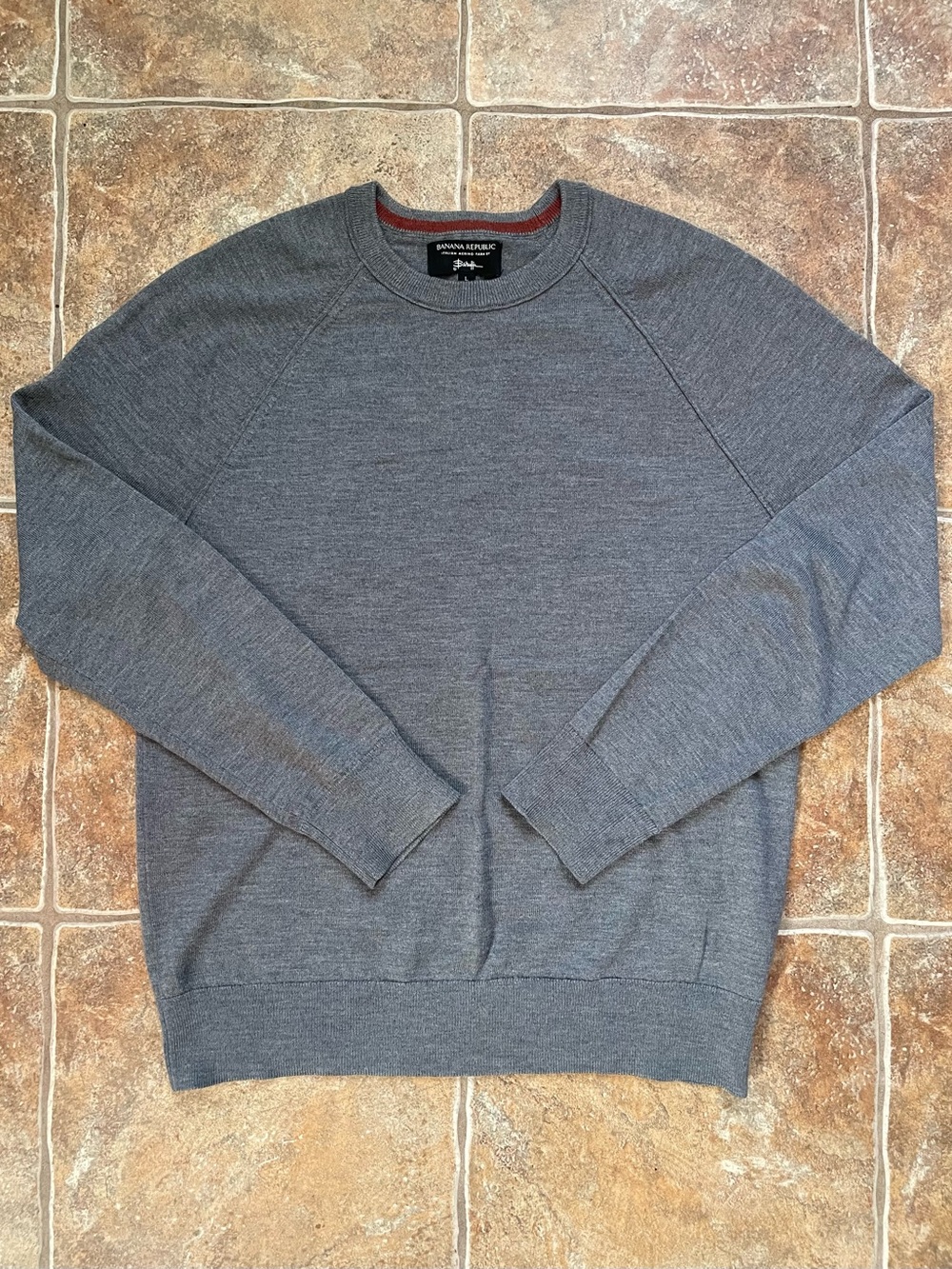 Banana Republic Men’s Zegna Baruffa Merino Wool Crewneck Sweater